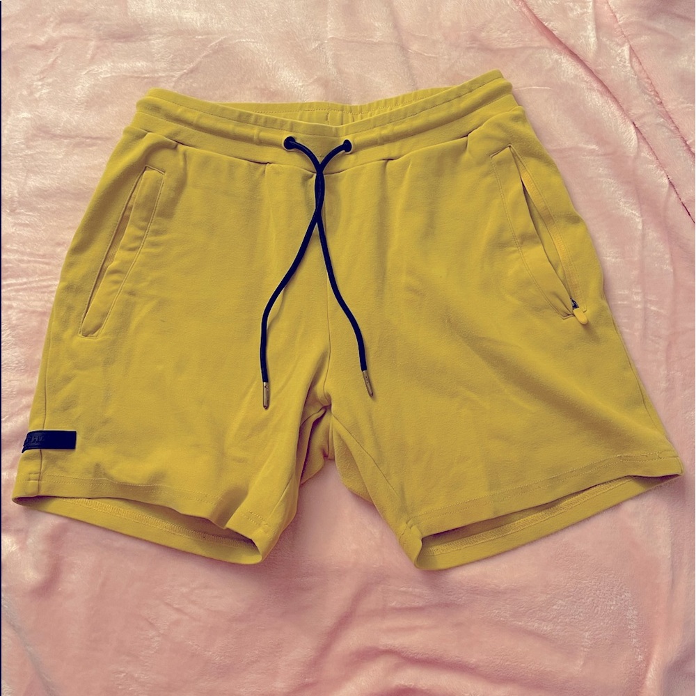 Mens Alphlete Yellow Identity Short